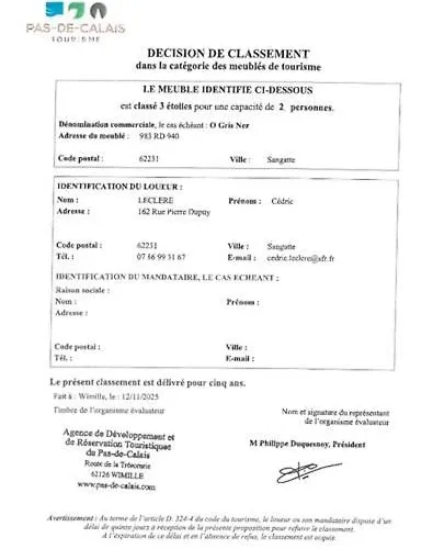 ô Gris-nez - à 20m De La *